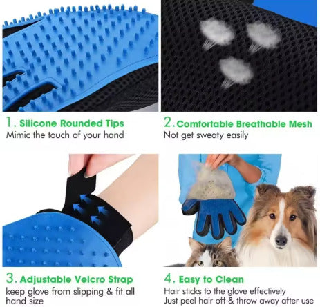 LuvWoof Groom Gloves: De-Shedding Pair